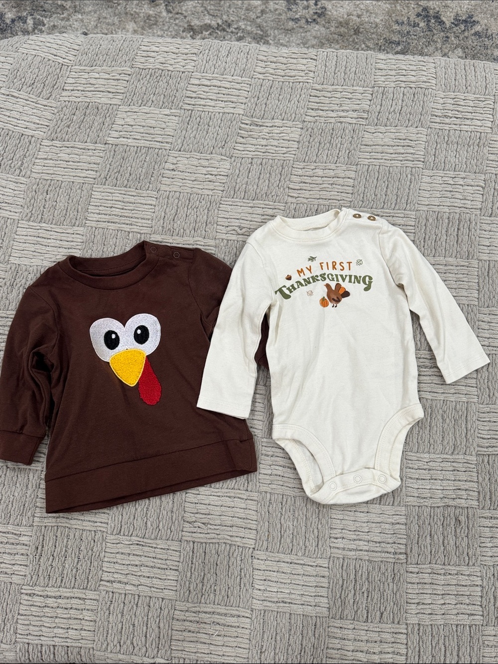 Carter's Thanksgiving Turkey Bodysuit & Magic Kids Turkey Shirt